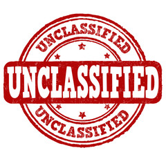 Unclassified grunge rubber stamp