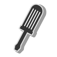 screwdriver repair tool icon vector illustration