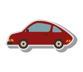 car vehicle transport icon vector illustration