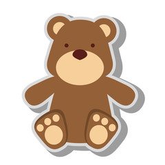 teddy bear kid icon vector illustration