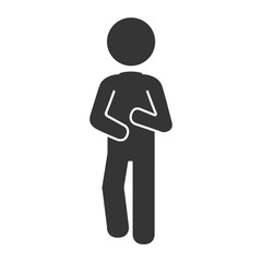 Man body silhouette pictogram ,