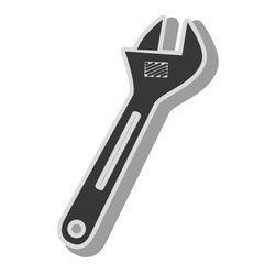 wrench tool repair icon vector illustration