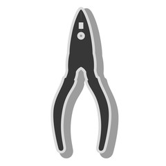 plier tool repair icon vector illustration
