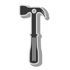 hammer tool repair icon vector illustration