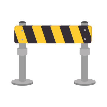 barrier under construction icon vector illustration