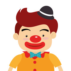 circus funny clown cartoon design