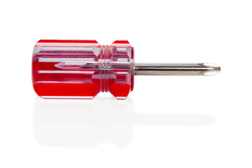 Red transparent screwdriver