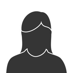 woman pictogram profile icon vector illustration