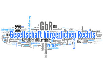 Fototapeta premium Gesellschaft bürgerlichen Rechts (GbR)