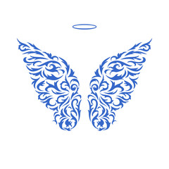 Obraz premium Wings angel and Nimbus