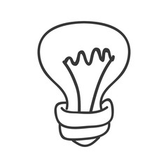 bulb energy light icon vector illustration