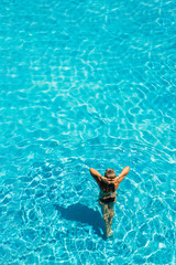 Woman in the pool