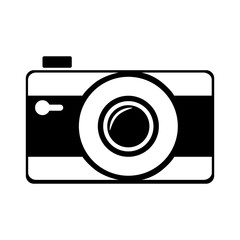 Vintage photographic camera icon vector illustration