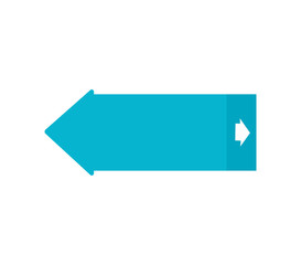 blue arrow symbol icon vector illustration