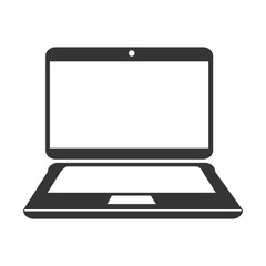 PC laptop technology icon vector illustration