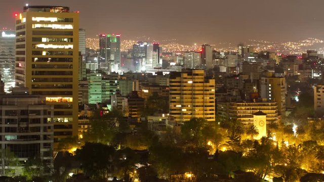 mexico city skyline at night