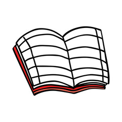 Education and book isolated flat icon.
