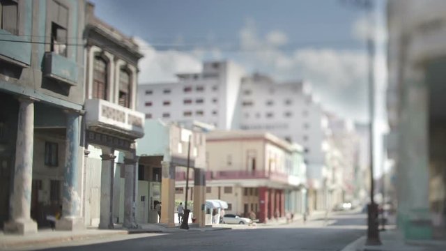 stop motion of a havana street scene