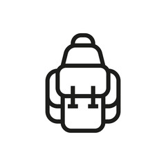 backpack icon on white background