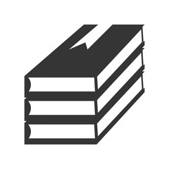 books stacks study library education reading academic vector graphic isolated and flat illustration