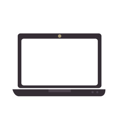 laptop screen technology computer gadget device portable vector graphic isolated and flat illustration