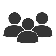 person team social communication group human people head face vector graphic isolated and flat illustration