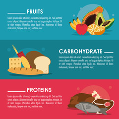 Nutrition and Healthy food concept represented by Infographic icon. Colorfull and flat illustration.