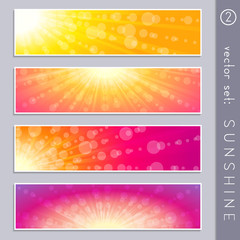 Summertime sky banners