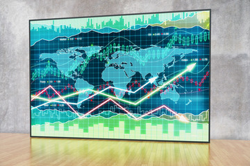 Forex chart in interior