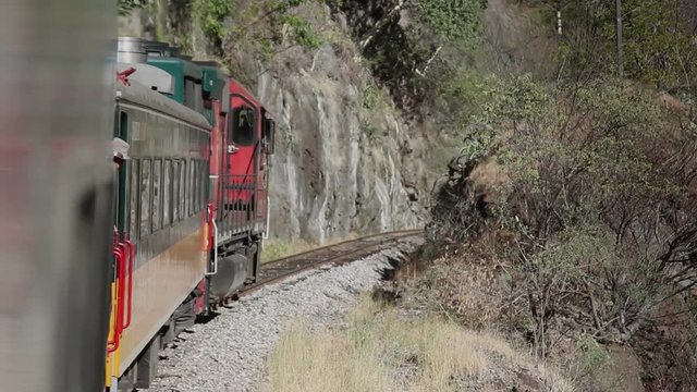 train passing through copper canyon mexico