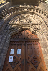 Obraz premium Door to church in Usti nad Labem