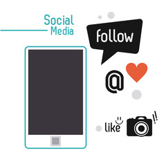 smartphone bubble gadget social media multimedia icon. Colorfull illustration. Vector graphic