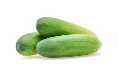 Cucumber isolated on white