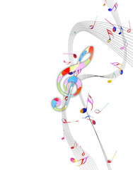 カラフルな譜面