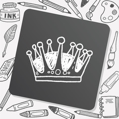 crown doodle