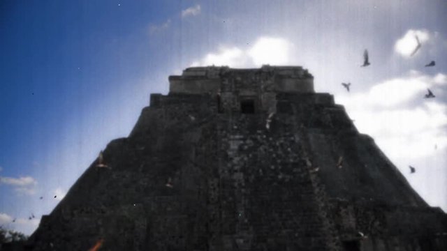mayan ruins at uxmal mexico
