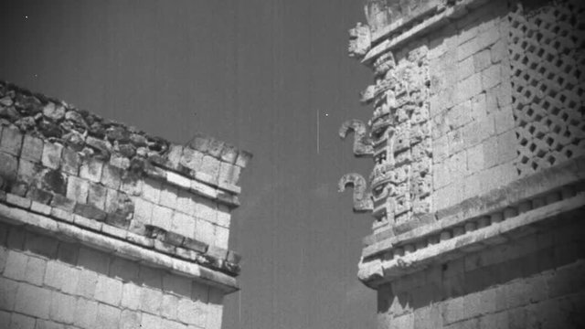 mayan ruins at uxmal mexico