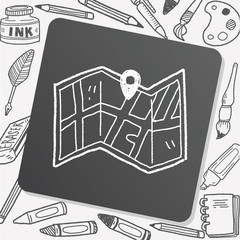 map location doodle