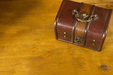 Old treasure chest or box
