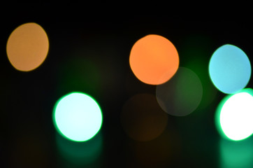 Abstract bokeh in the night