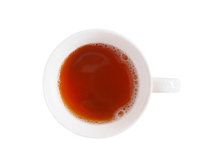 cup of tea with clipping path