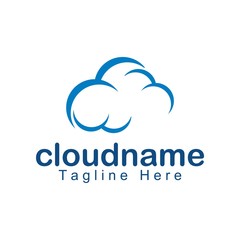 Cloud logo icon vector