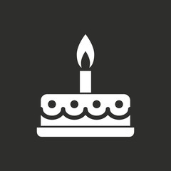 Cake - vector icon.
