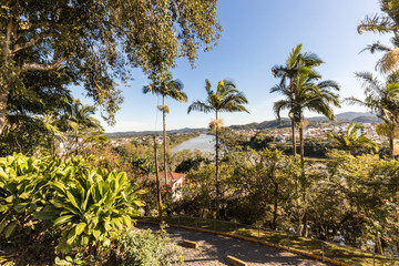 View of Itajai river at Gaspar, Santa Catarina.