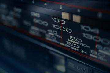 Audio equalizer Control panel

