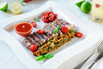 meat with vegetables