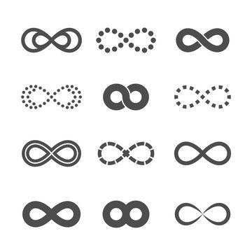Infinity symbol icons.