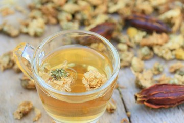 Chrysanthemum tea and dried