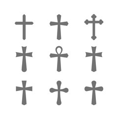 Set of crosses.