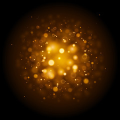 Golden lights.
